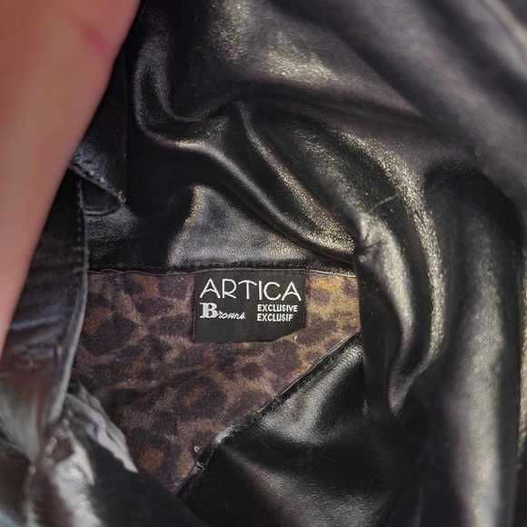 Artica knee high leather pull on boots - Picture 5 of 7